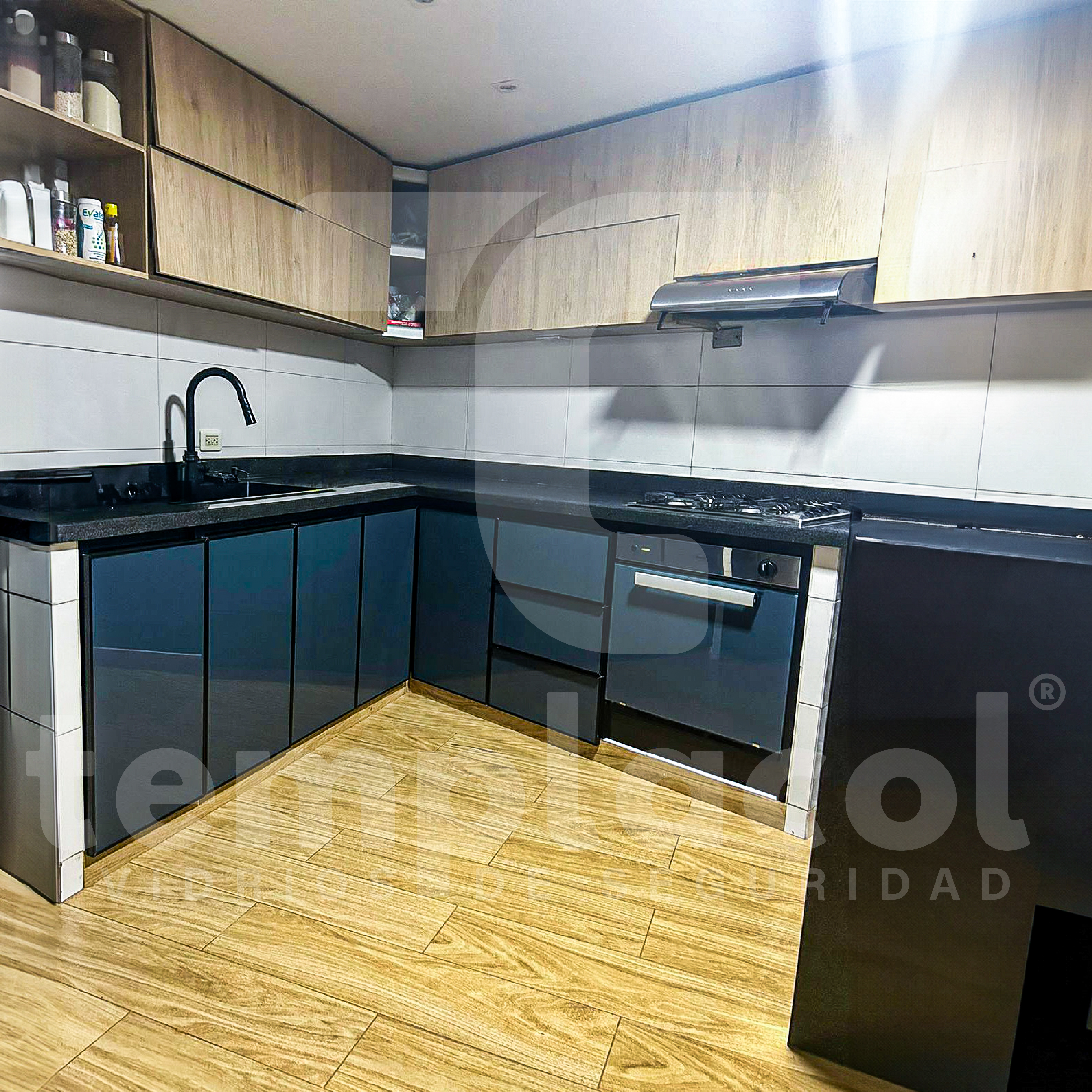 Cocina en Vidrio Serigráfico